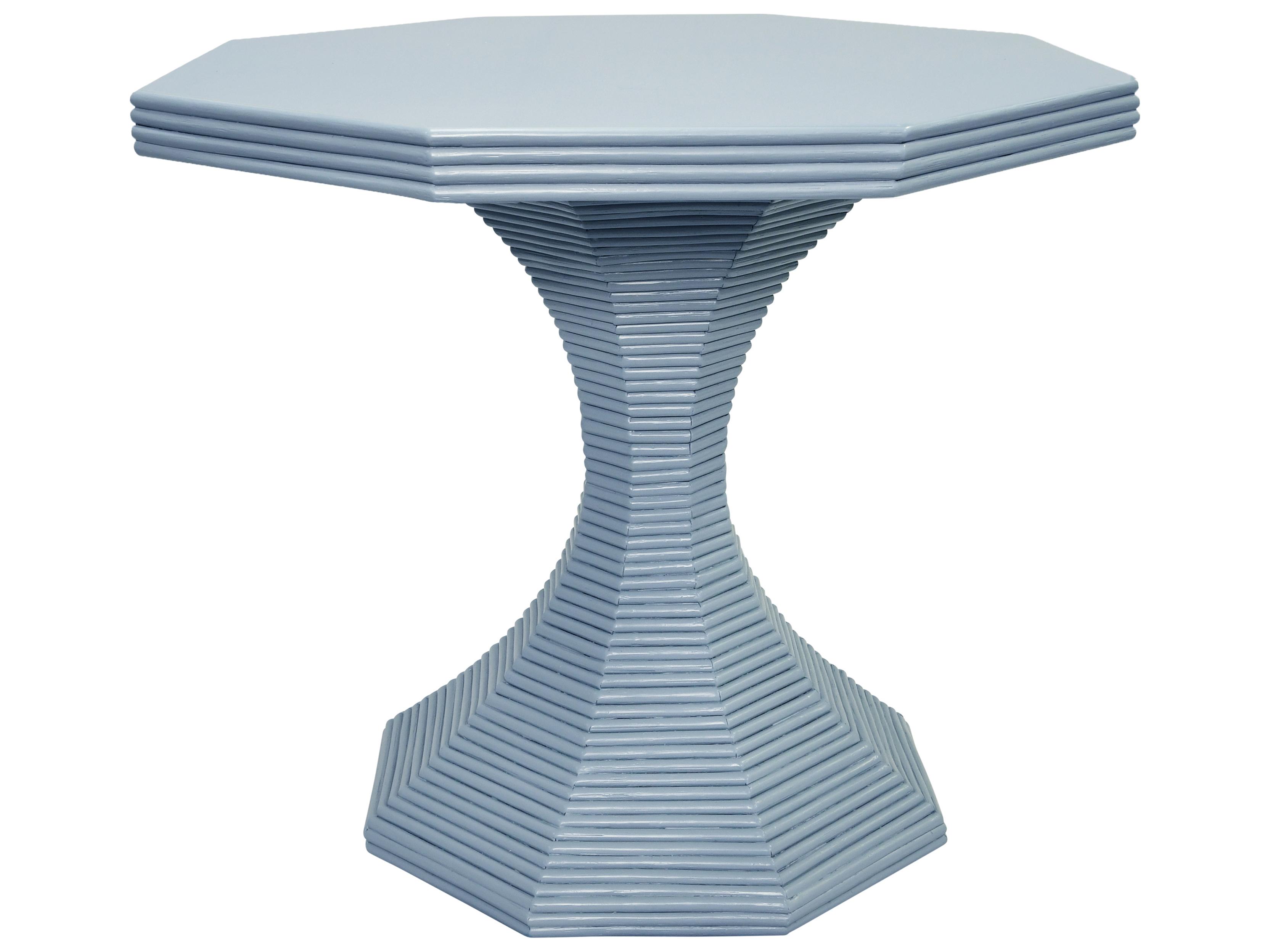 Worlds Away Octagon Wood End Table