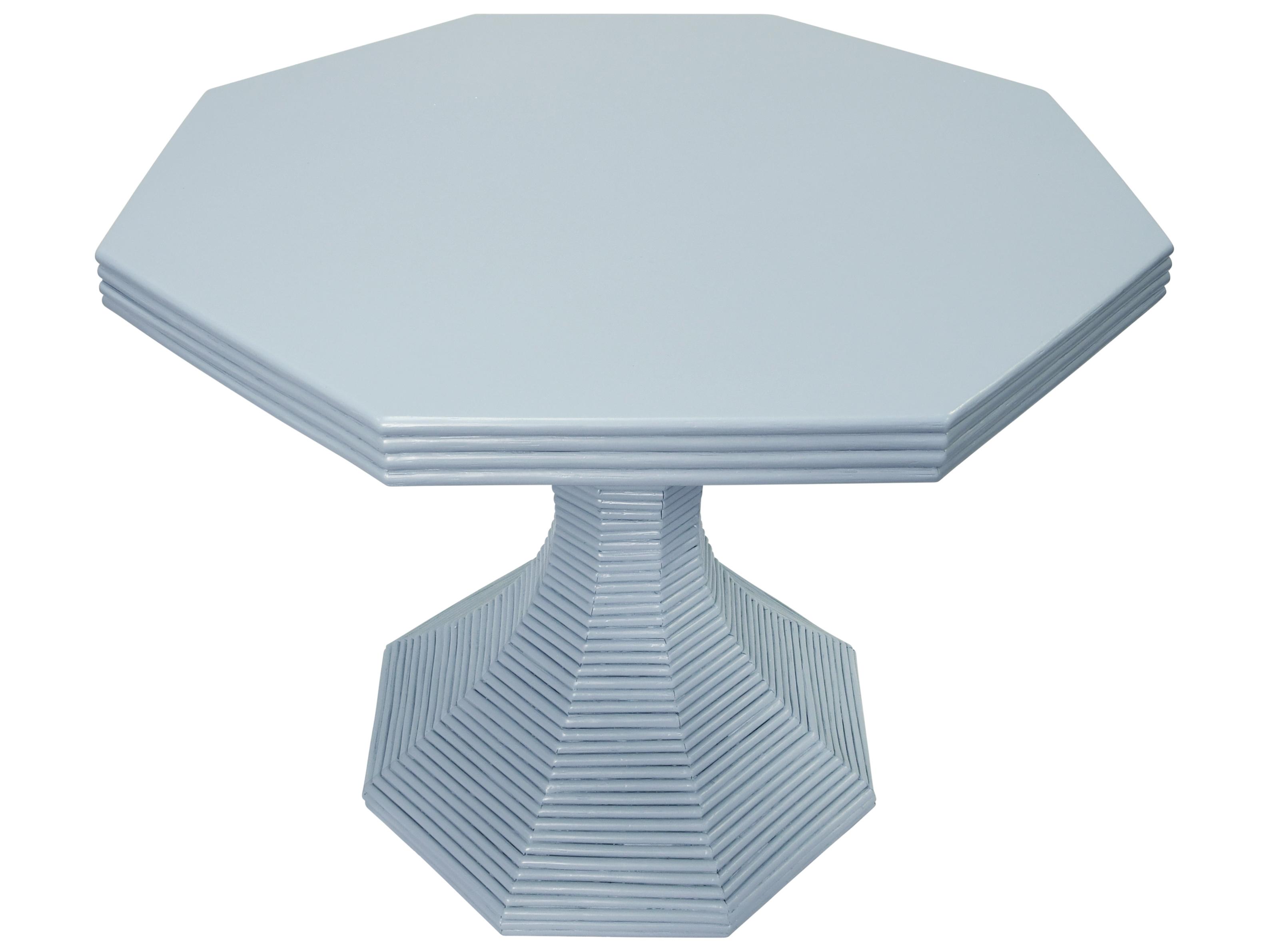 Worlds Away Octagon Wood End Table