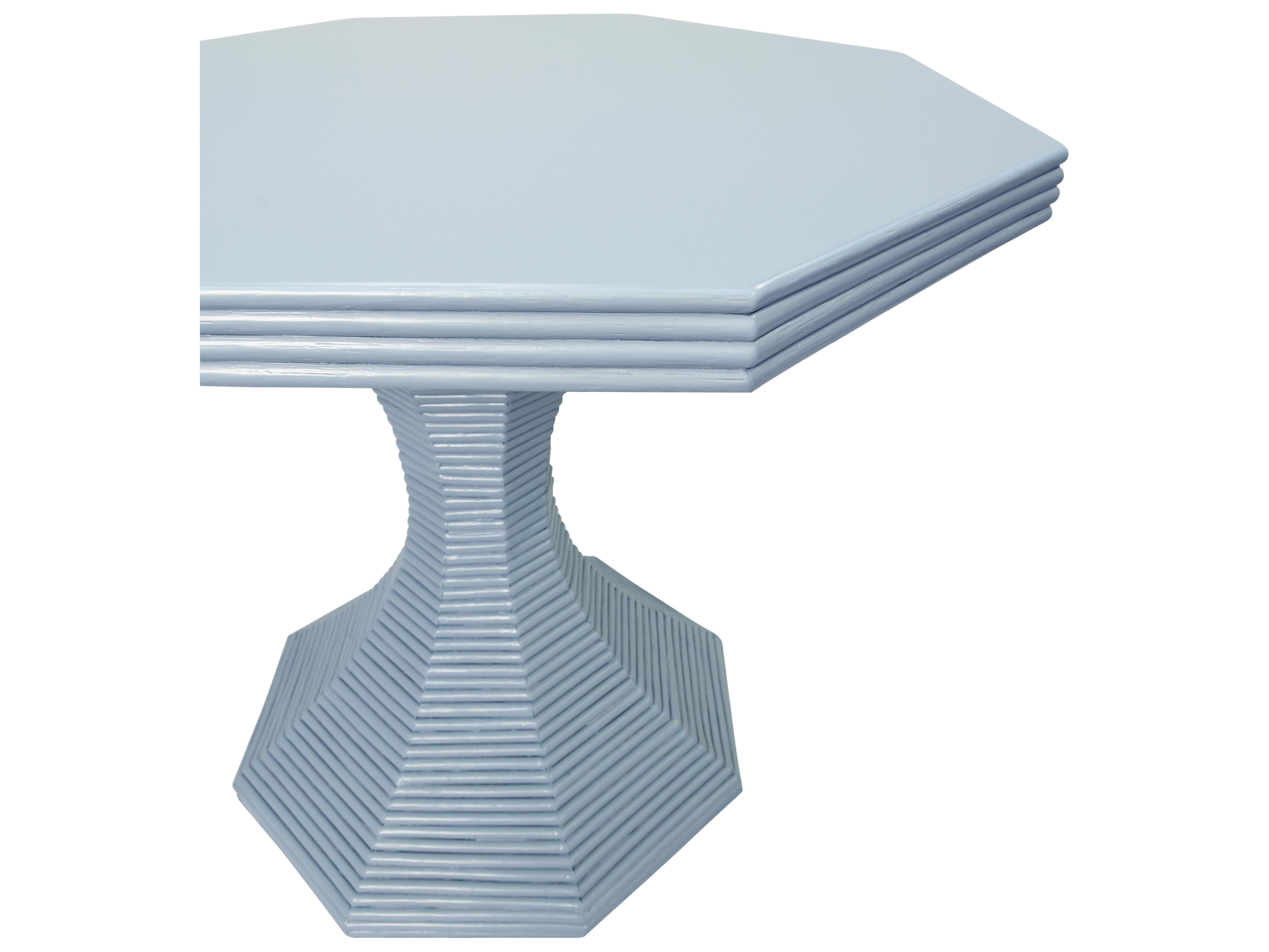 Worlds Away Octagon Wood End Table