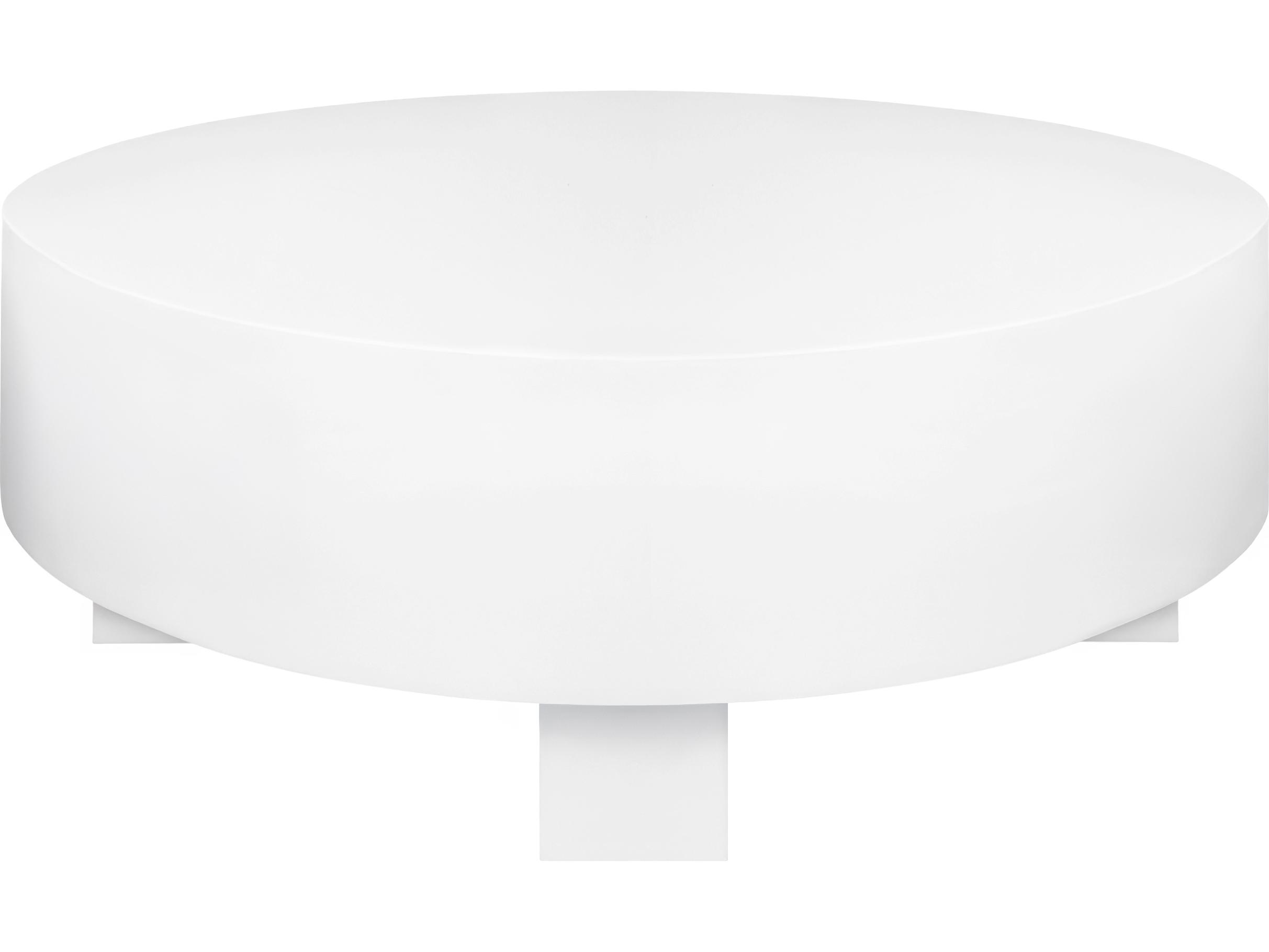 Worlds Away Round Wood Coffee Table