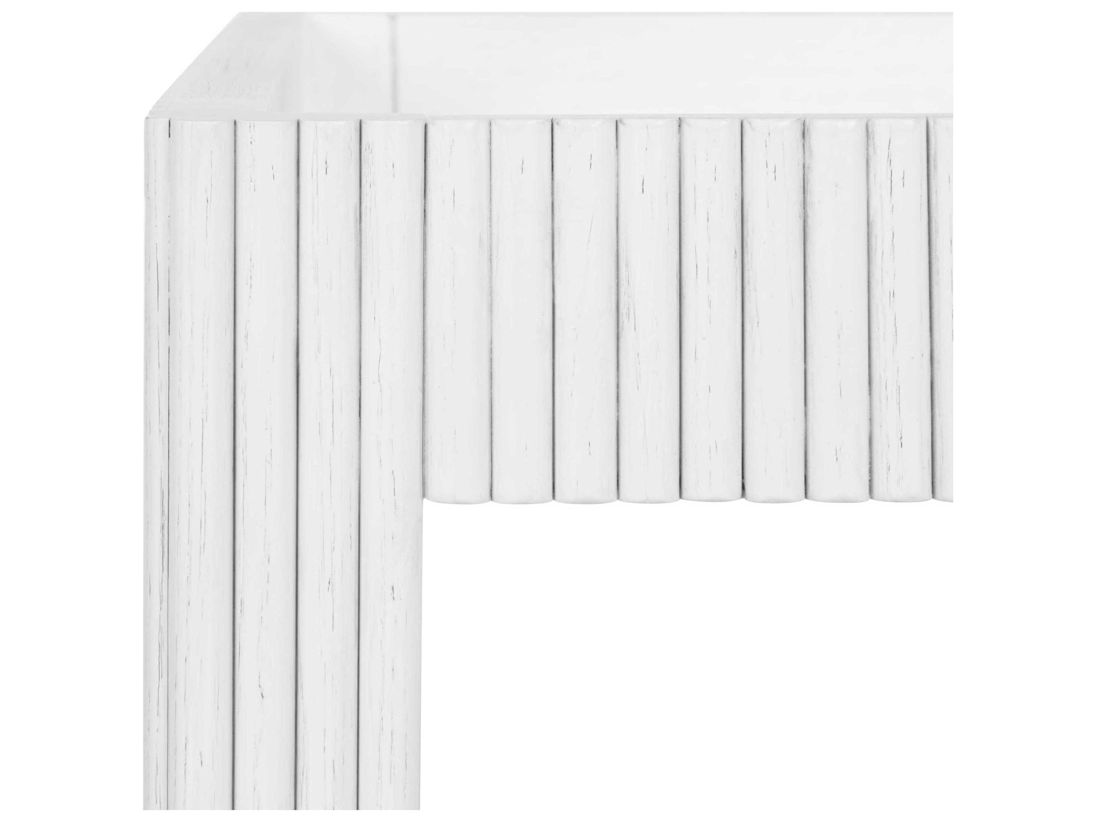 Worlds Away Glass White Washed Oak Bar Cart