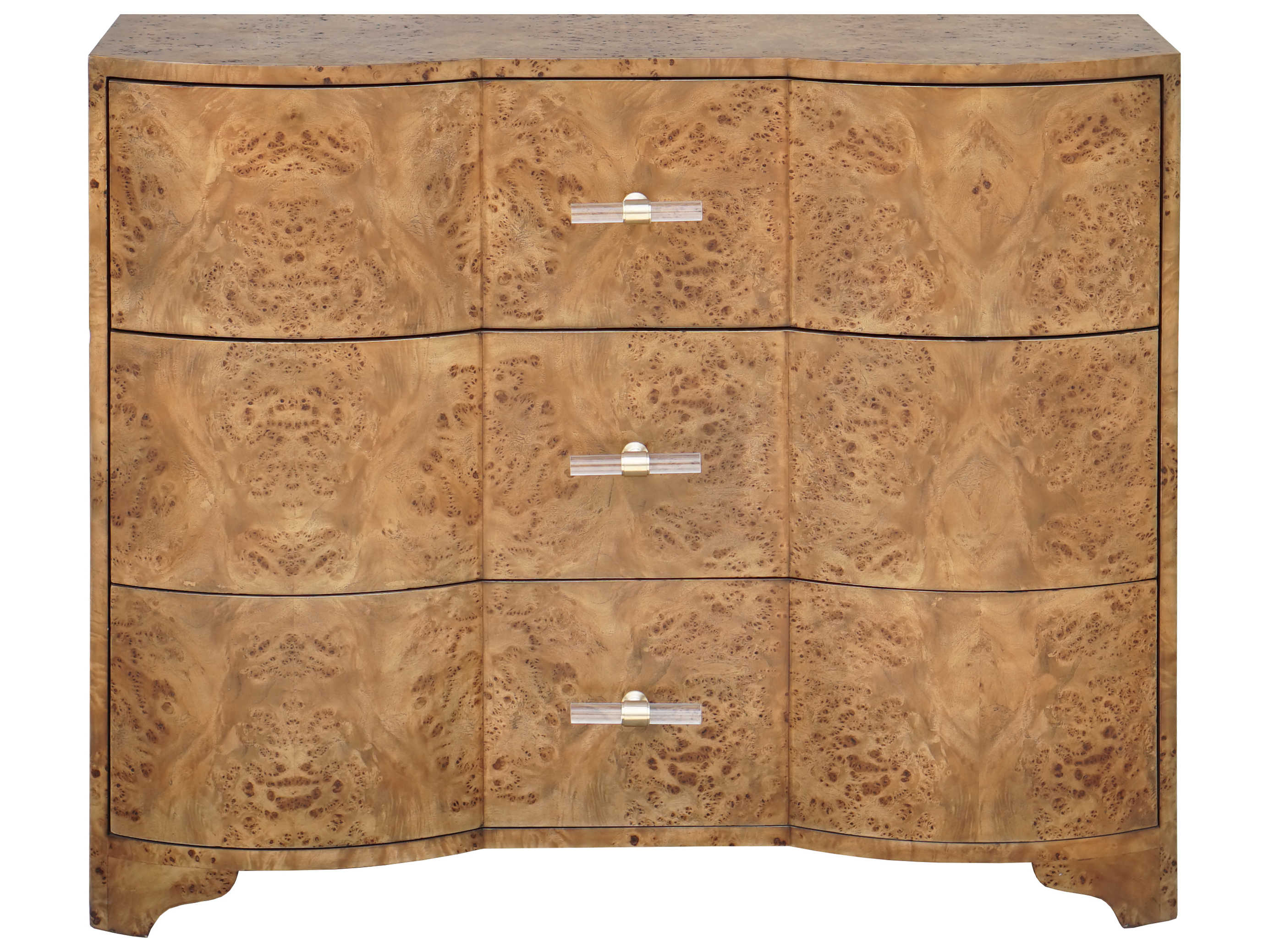 Worlds Away 3-Drawers Brown Dresser