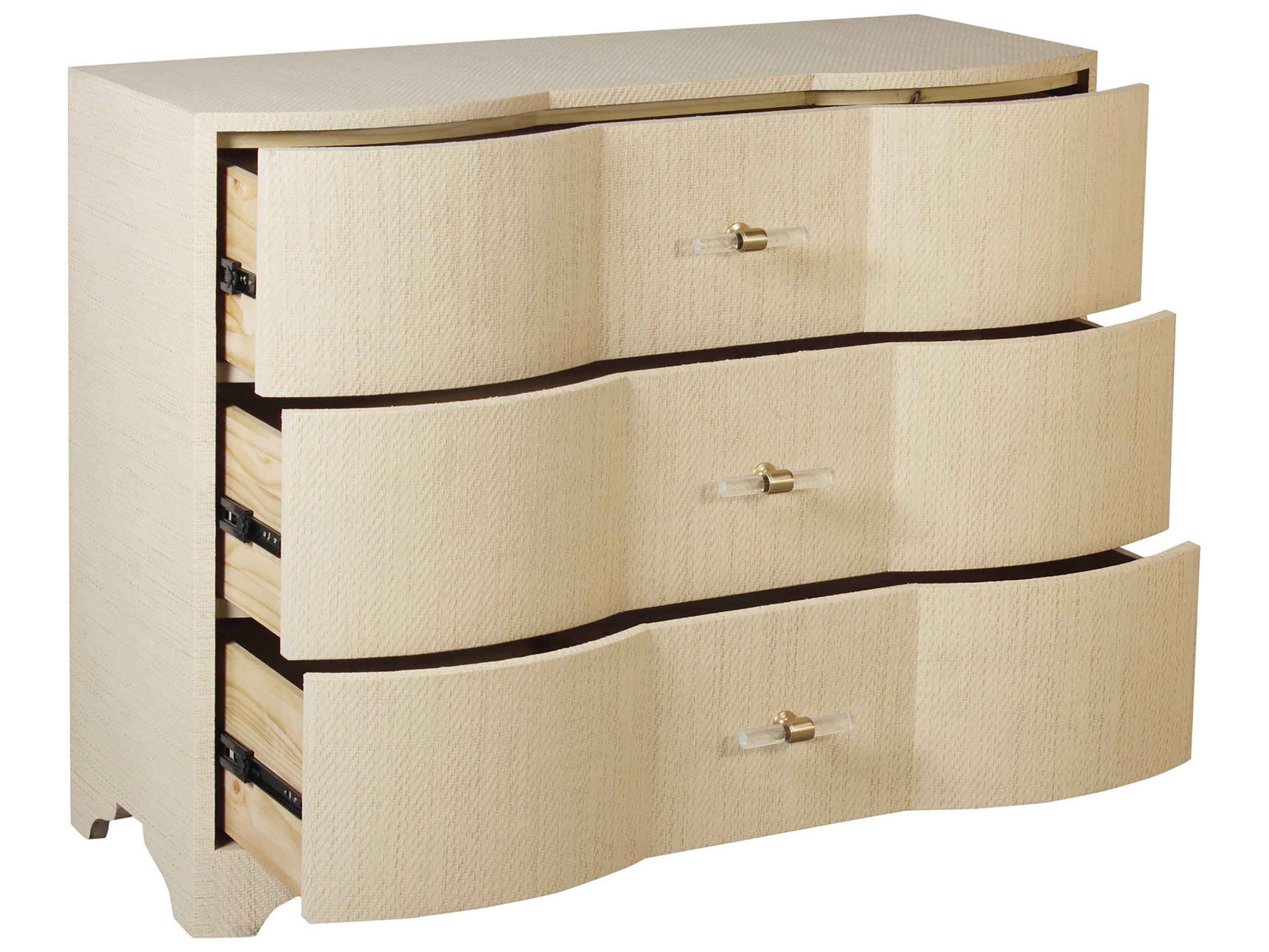 Worlds Away 3-Drawers Natural Dresser