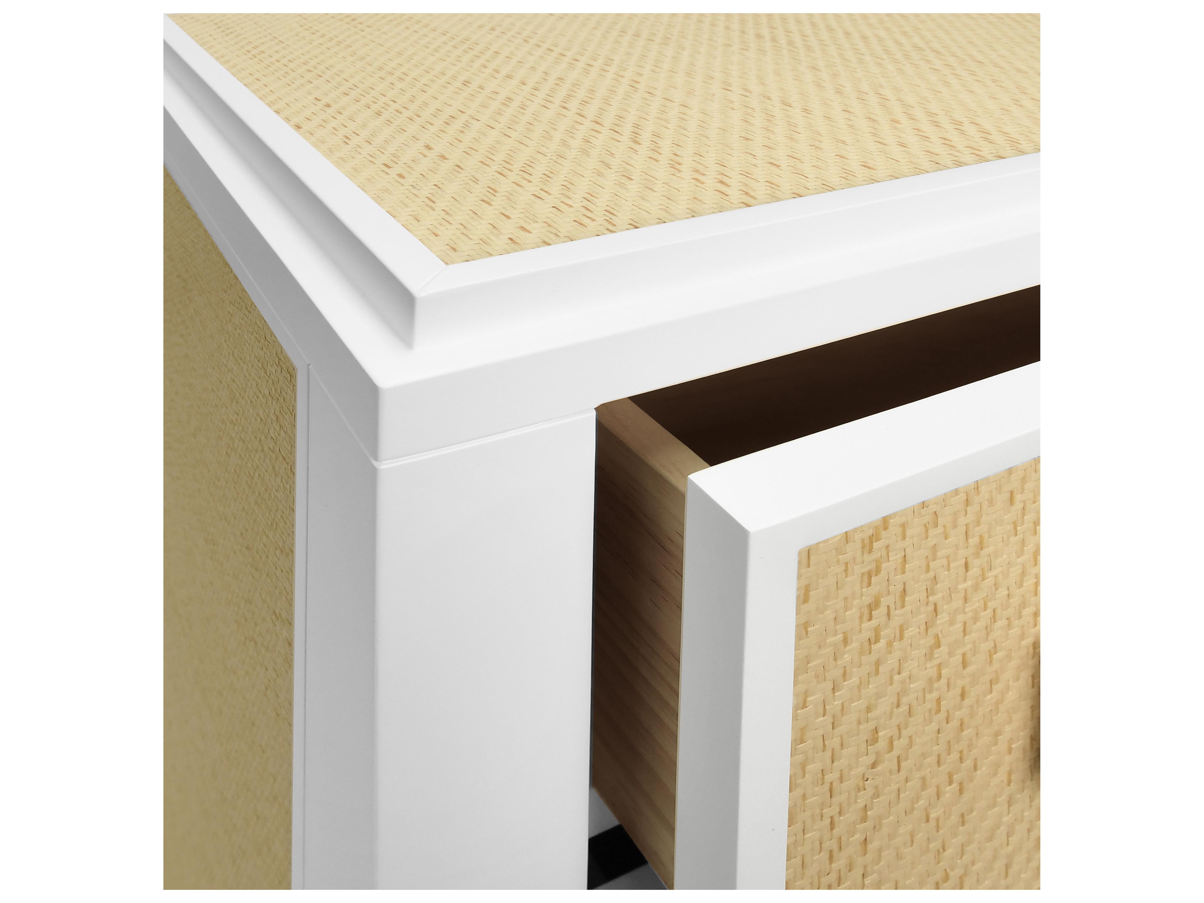 Worlds Away Rectangular Wood End Table