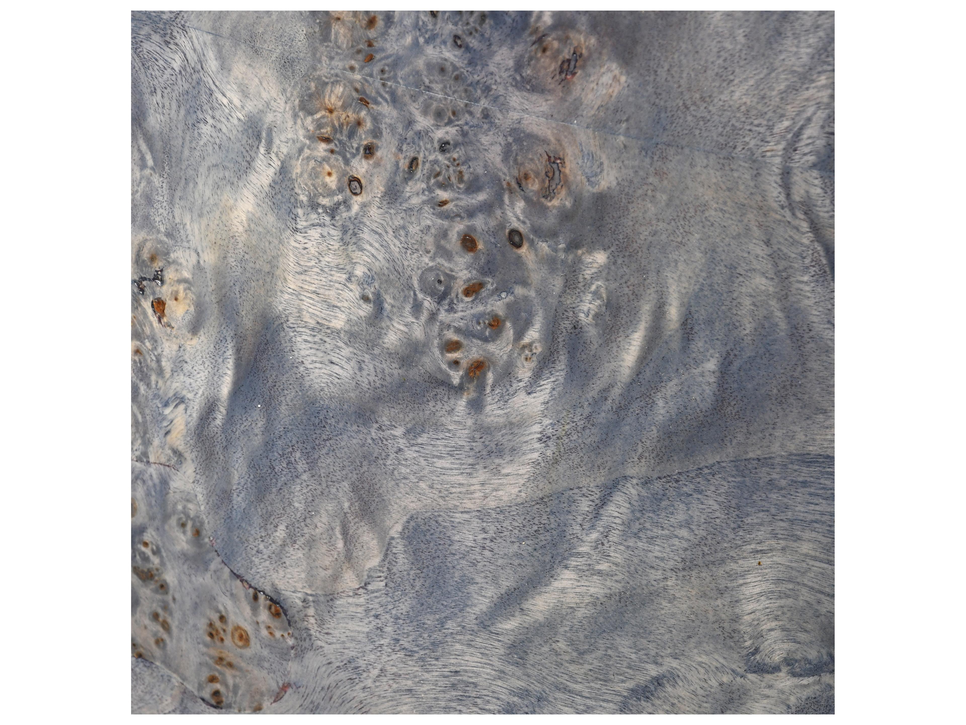 Worlds Away Burlwood Black Upholstered Arm Dining Chair