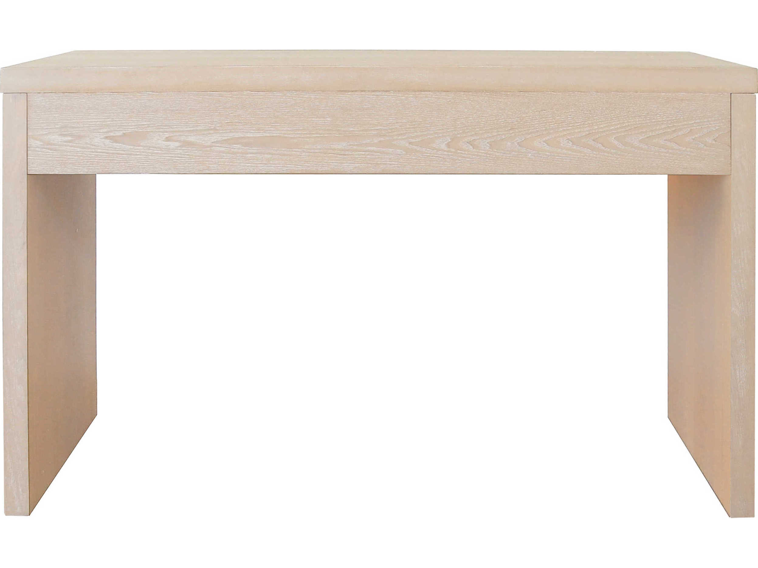 Worlds Away Cerused Oak Beige Hardwood Secretary Desk