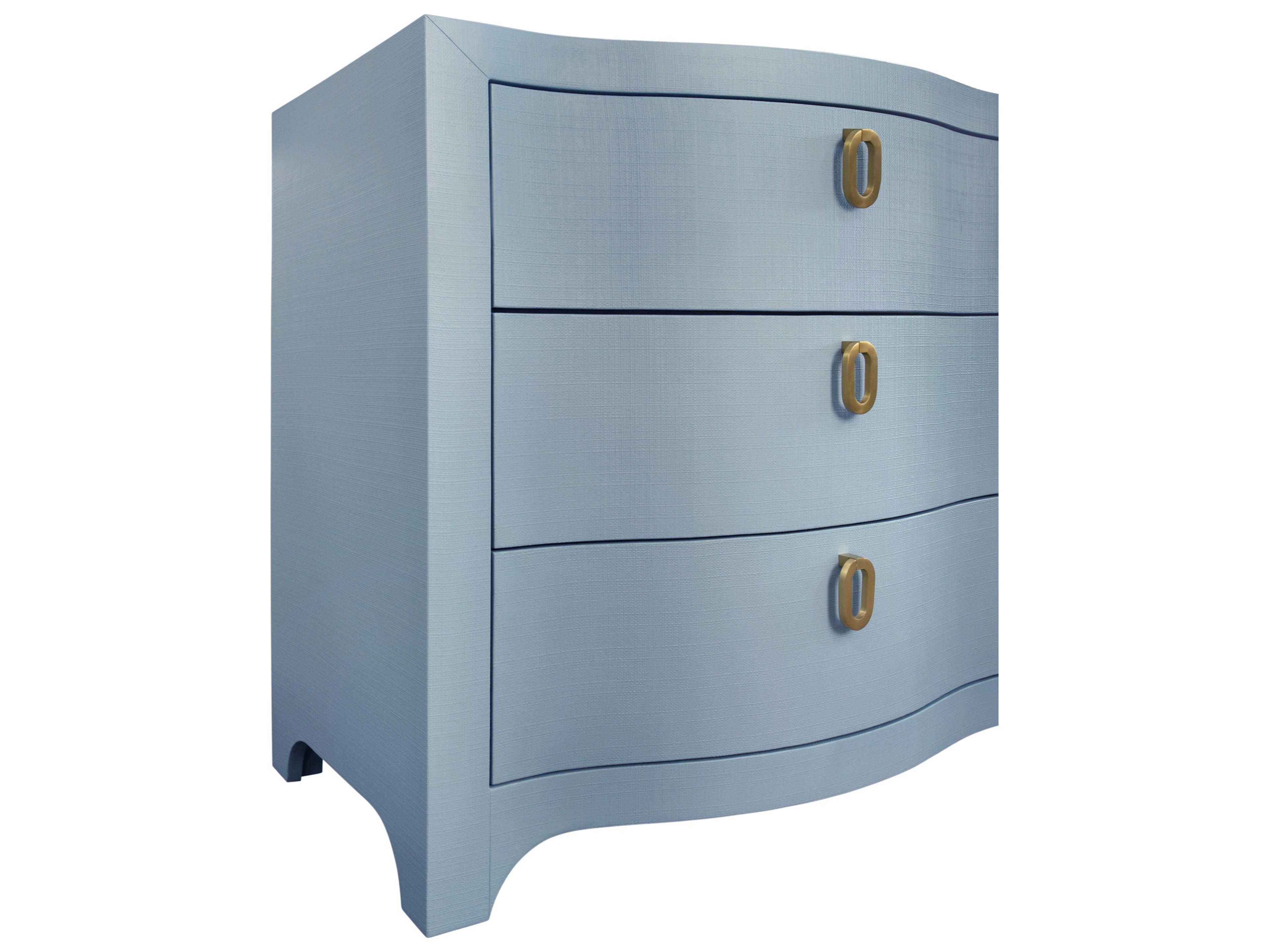 Worlds Away 6-Drawers Blue Double Dresser