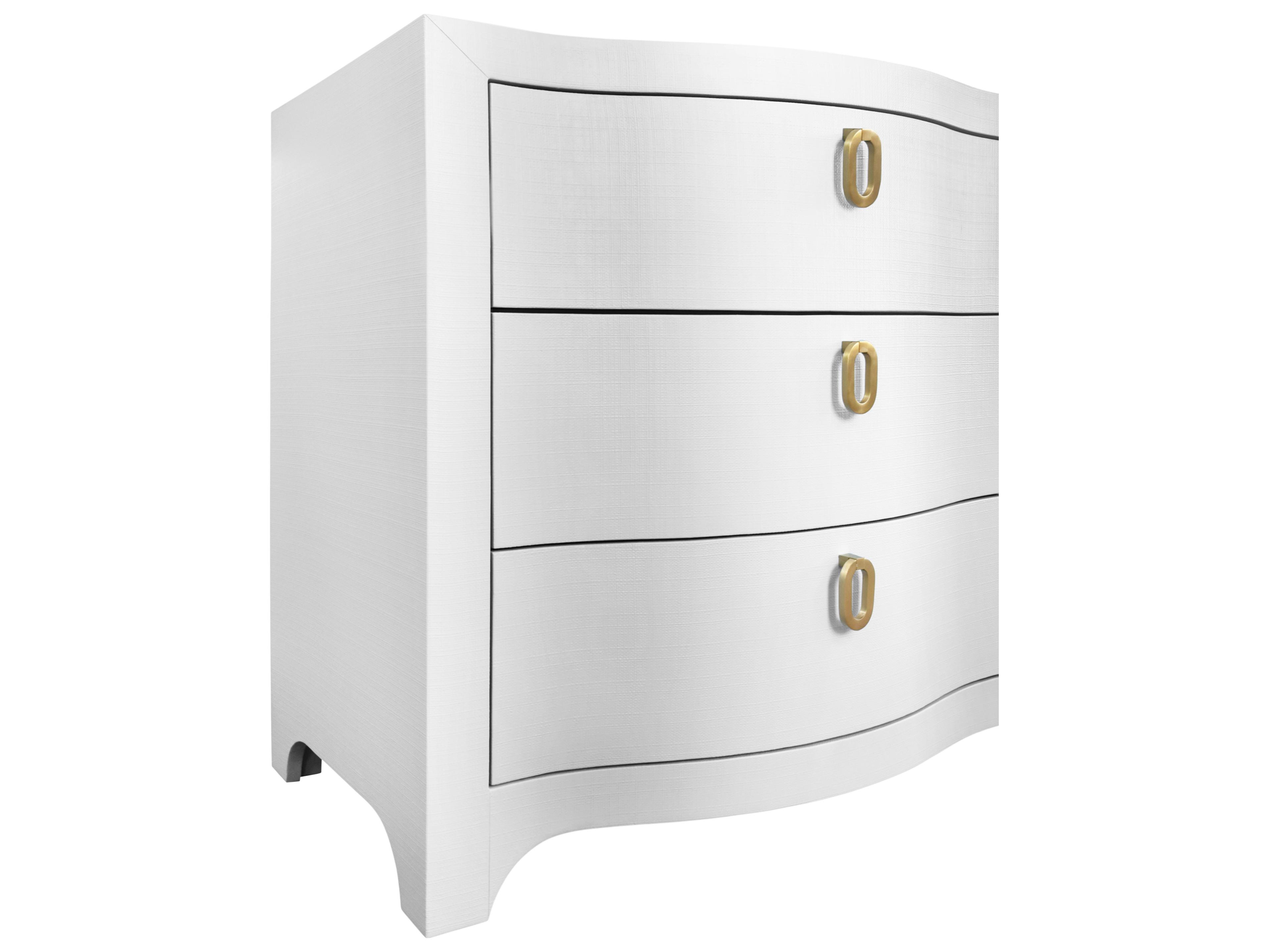 Worlds Away 6-Drawers White Double Dresser