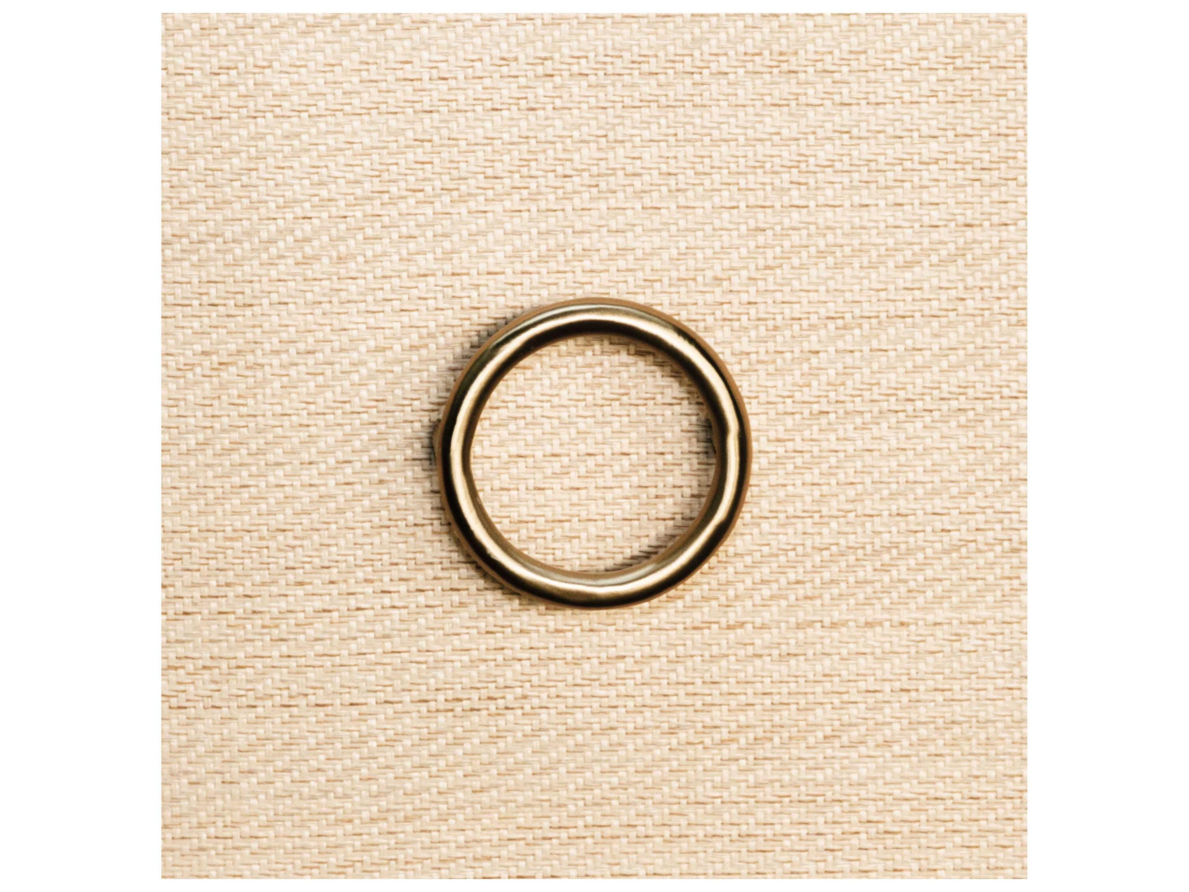 Worlds Away 58" Natural Grasscloth Antique Brass Sideboard