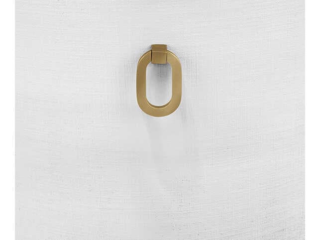 Worlds Away Sadie White Upholstered Armless Dining Chair