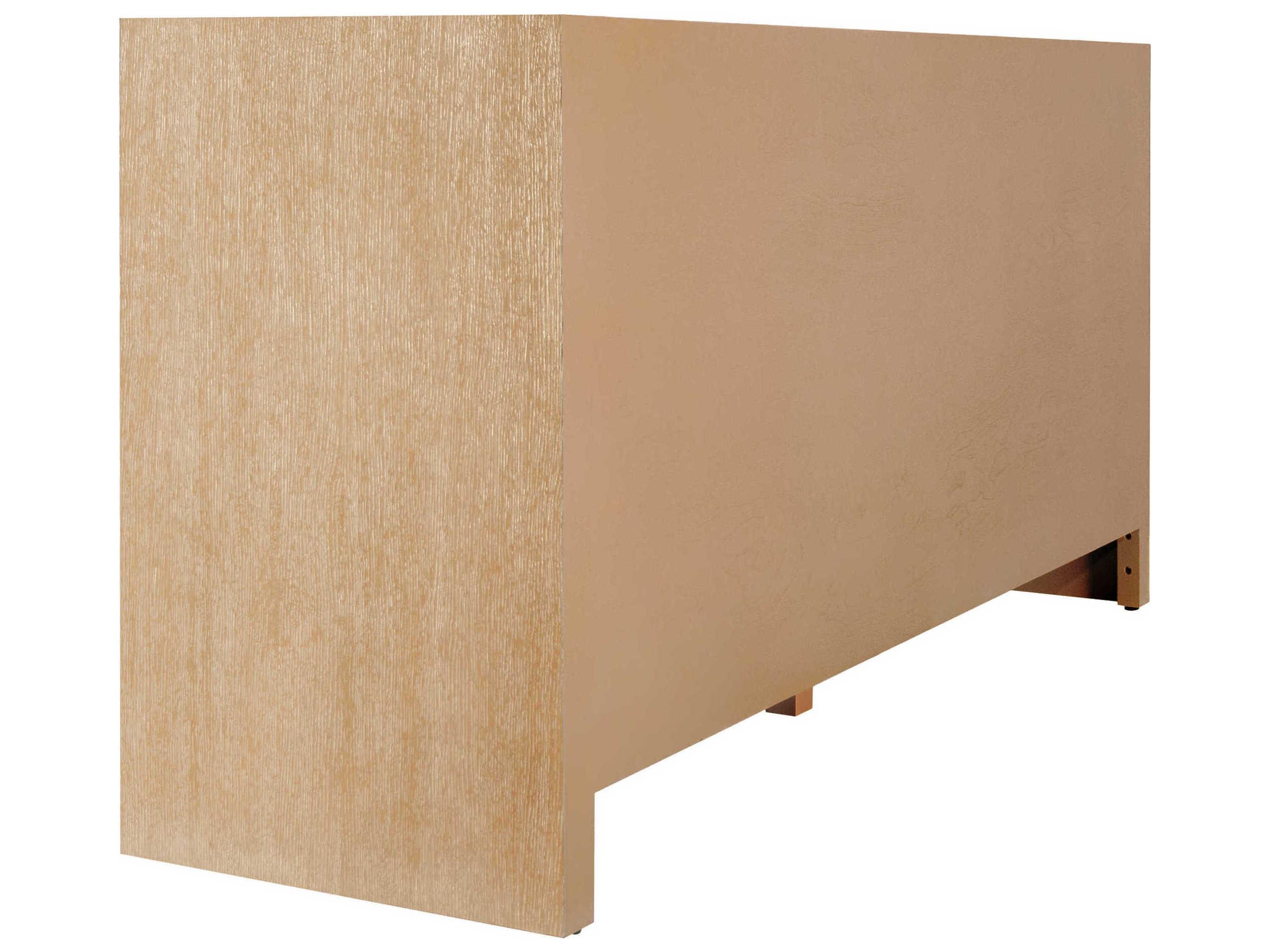 Worlds Away 58" Oak Wood Cerused Sideboard