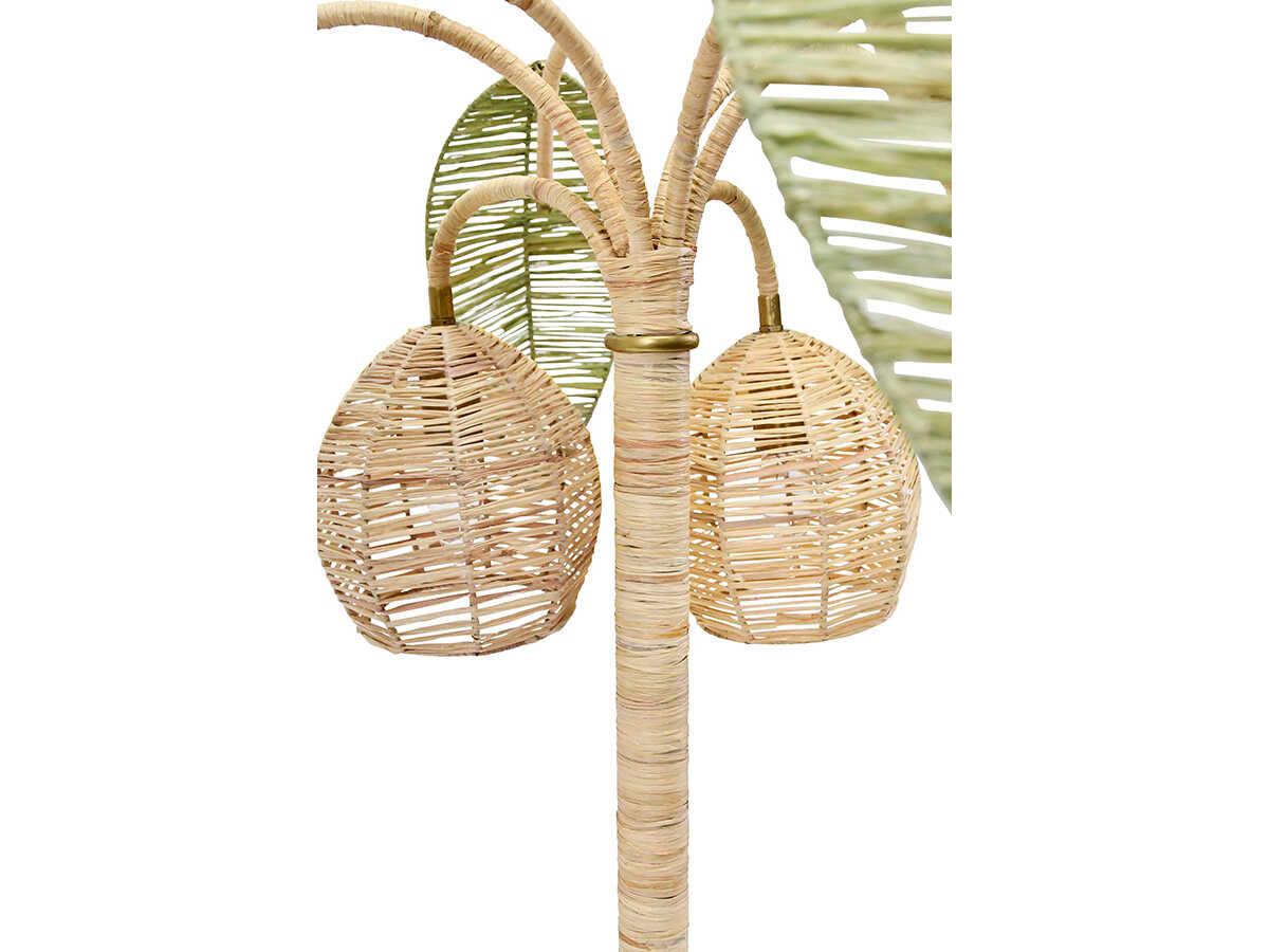 Worlds Away Sola Green Brass Buffet Lamp