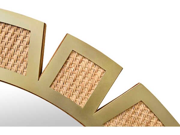 Worlds Away Sunday Mirror Wall Sunburst