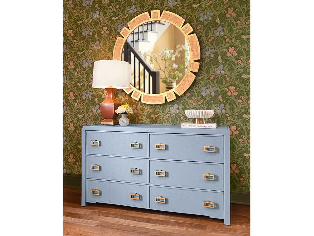 Worlds Away Sunday Mirror Wall Sunburst