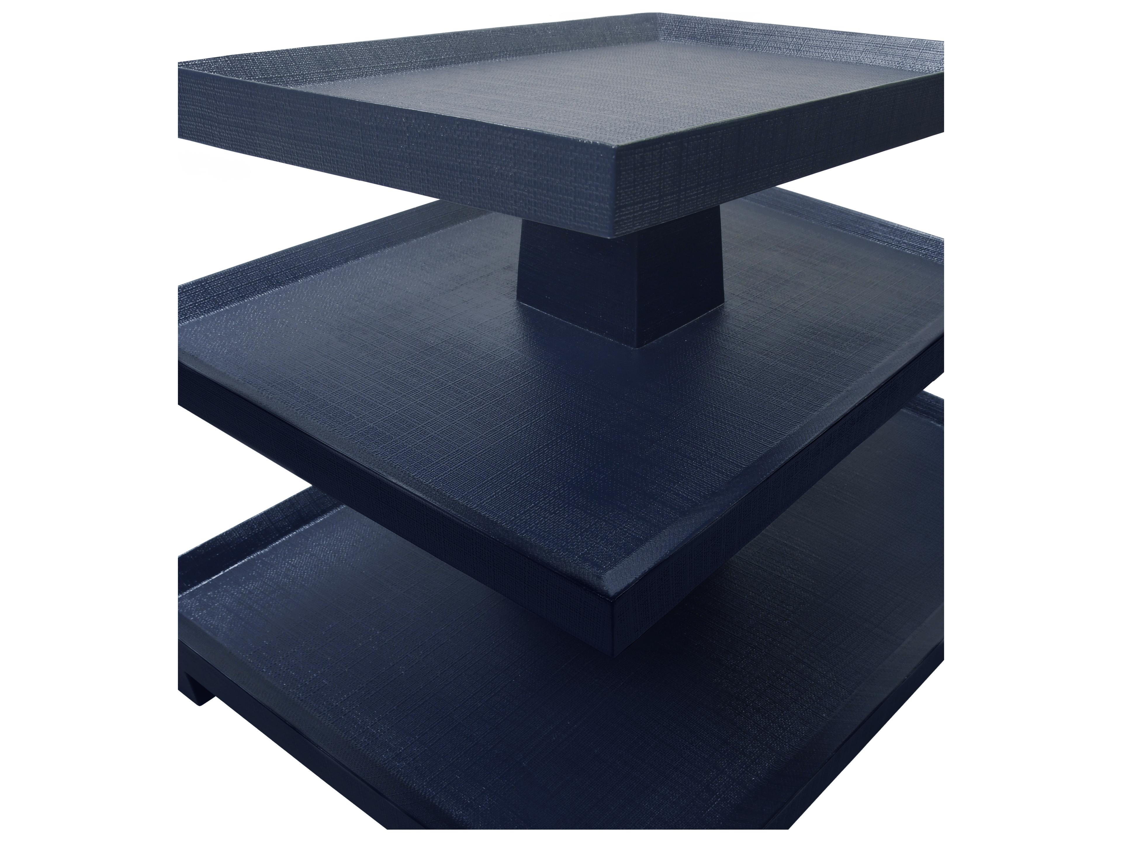 Worlds Away Rectangular Wood End Table