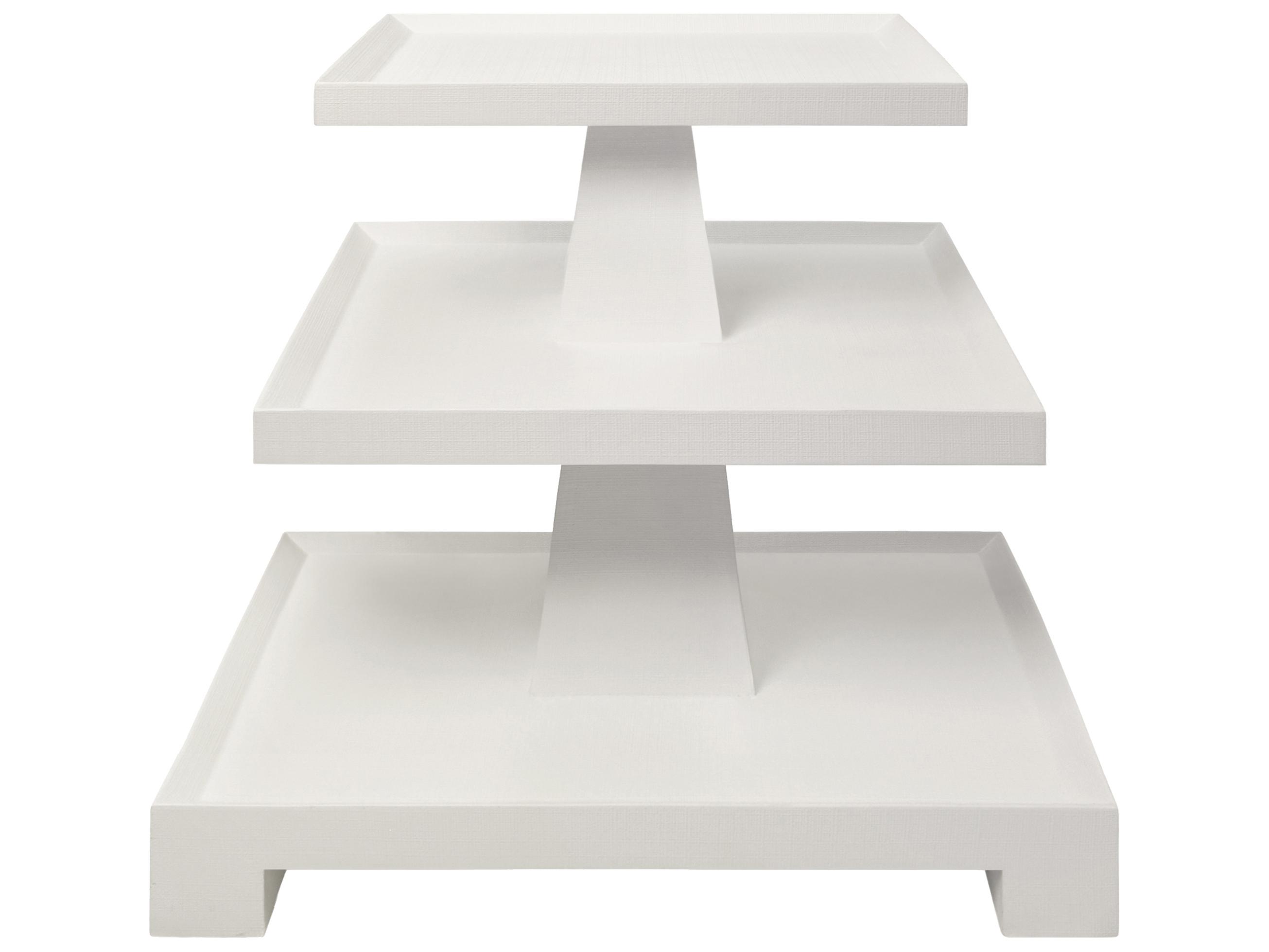 Worlds Away Rectangular Wood End Table