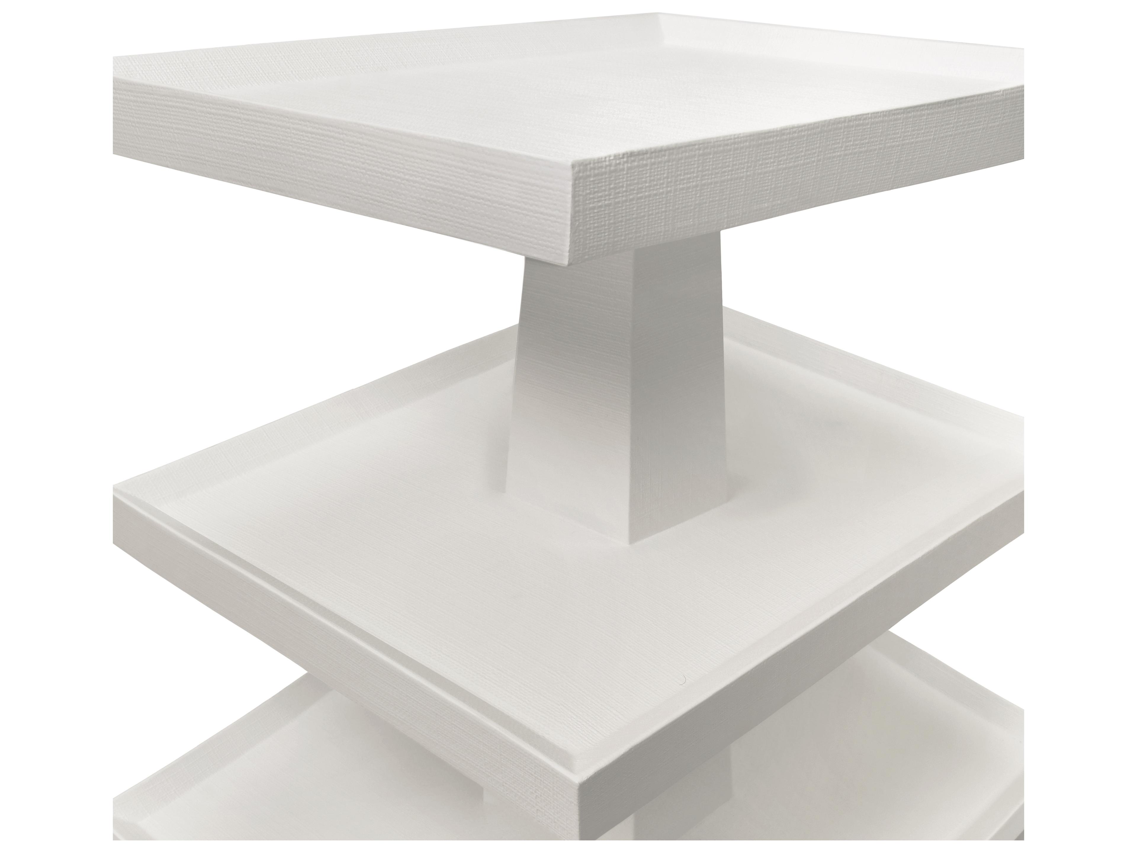 Worlds Away Rectangular Wood End Table