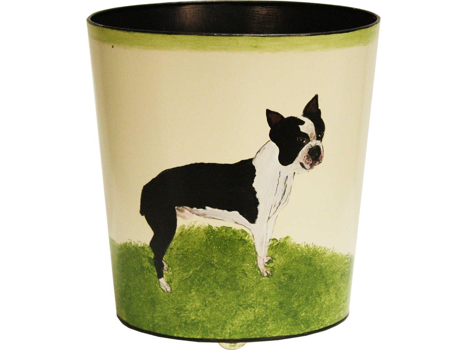 Worlds Away Boston Terrier Storage Bin