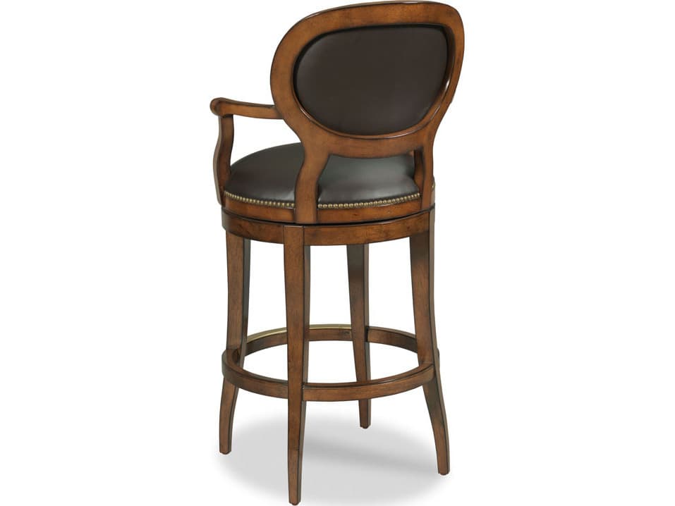 Woodbridge Oval Back Swivel Bar Stool