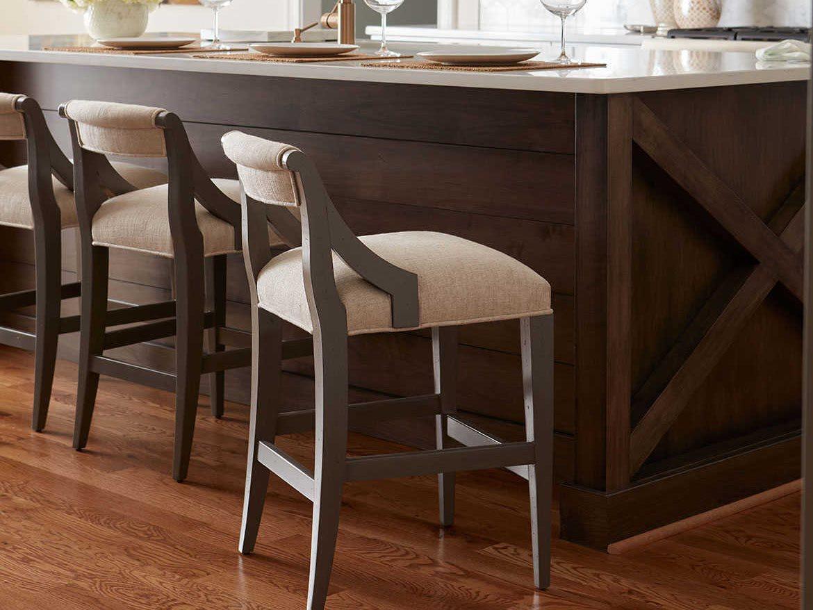 Woodbridge Georgian Upholstered Hardwood Sahara Counter Stool