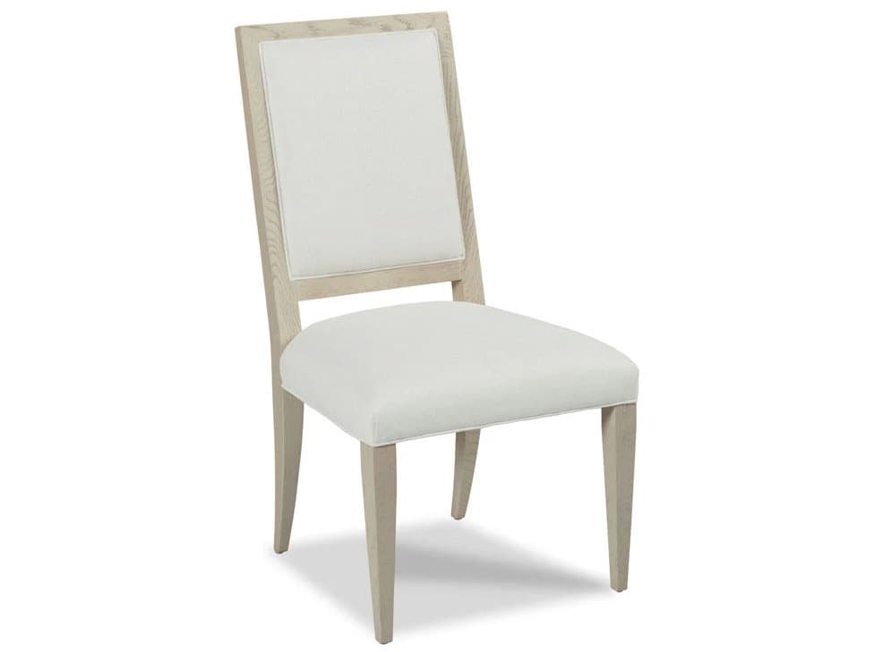 Woodbridge Callisto Side Solid Wood White Upholstered Dining Chair