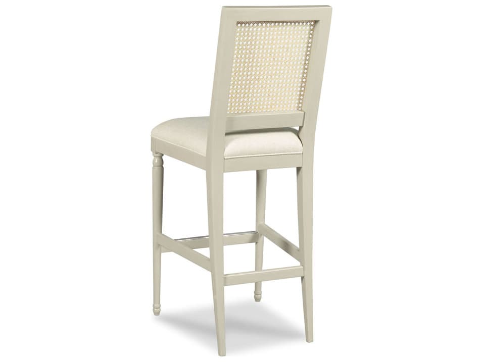 Woodbridge Collette Upholstered Hardwood Graystone Bar Stool