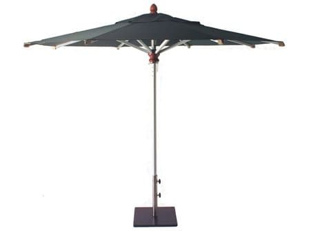 Woodline Shade Solutions Bravura Aluminum 13 Foot Octagon Pulley Lift Outdoor Patio Umbrella