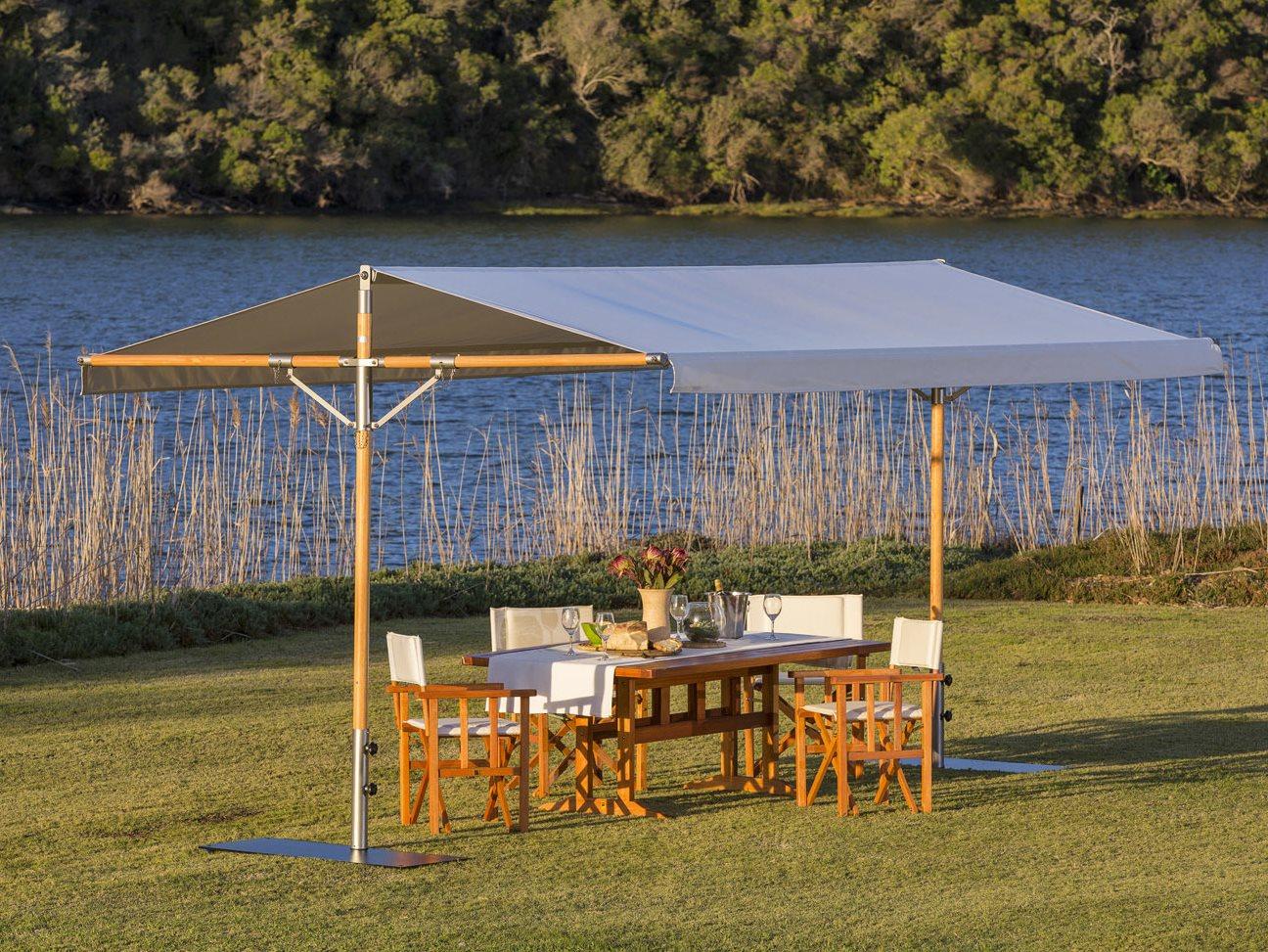 Woodline Shade Solutions Papillon 15 x 9.8 Foot Rectangular Pavilion