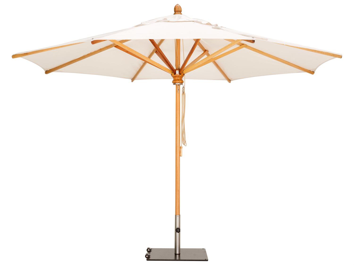 Woodline Shade Solutions Safari Eucalyptus 11.5 Foot Octagon Pulley Outdoor Umbrella