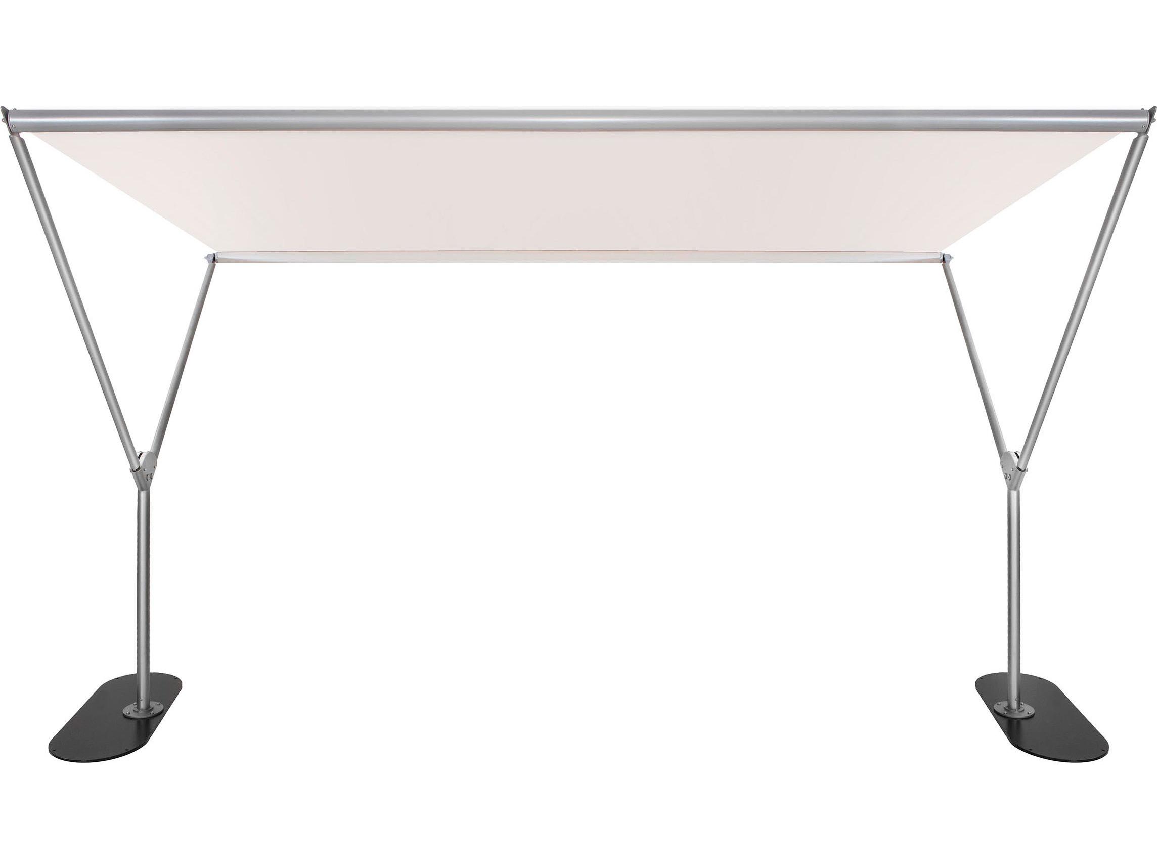 Woodline Shade Solutions Sky 9.6 x 13 Foot Shade Outdoor Umbrella