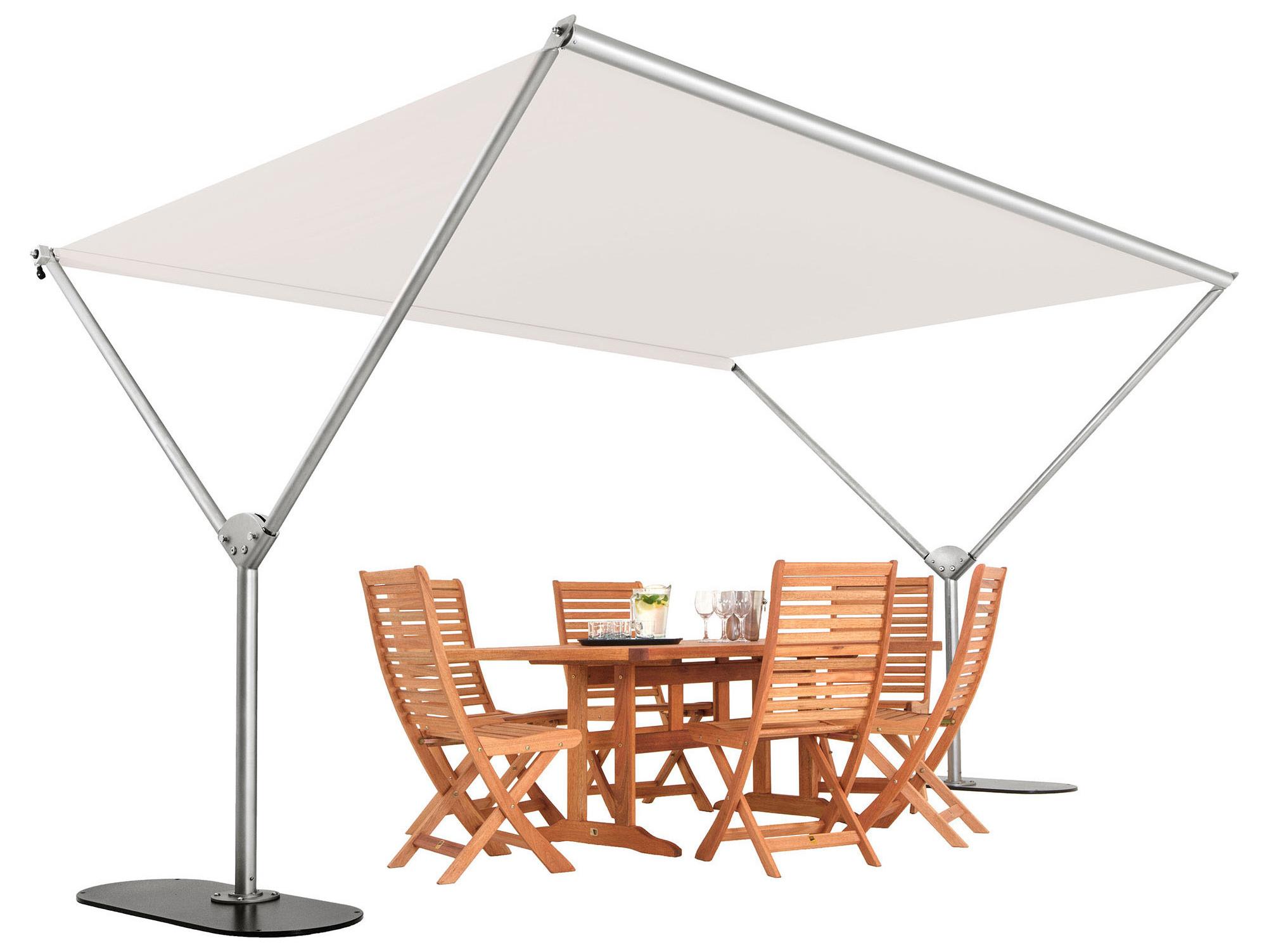 Woodline Shade Solutions Sky 9.6 x 13 Foot Shade Outdoor Umbrella