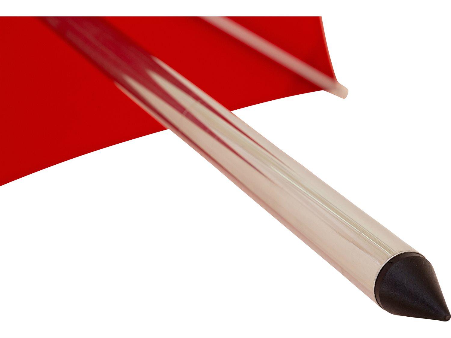 Woodline Shade Solutions Swift Stainless Steel Telescopic 8 Foot Hexagon Pulley Lift Outdoor Umbrella