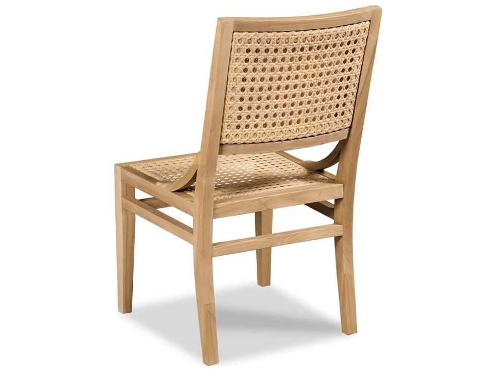 Woodbridge Outdoor Jupiter Natural Teak Wicker Dining Chair