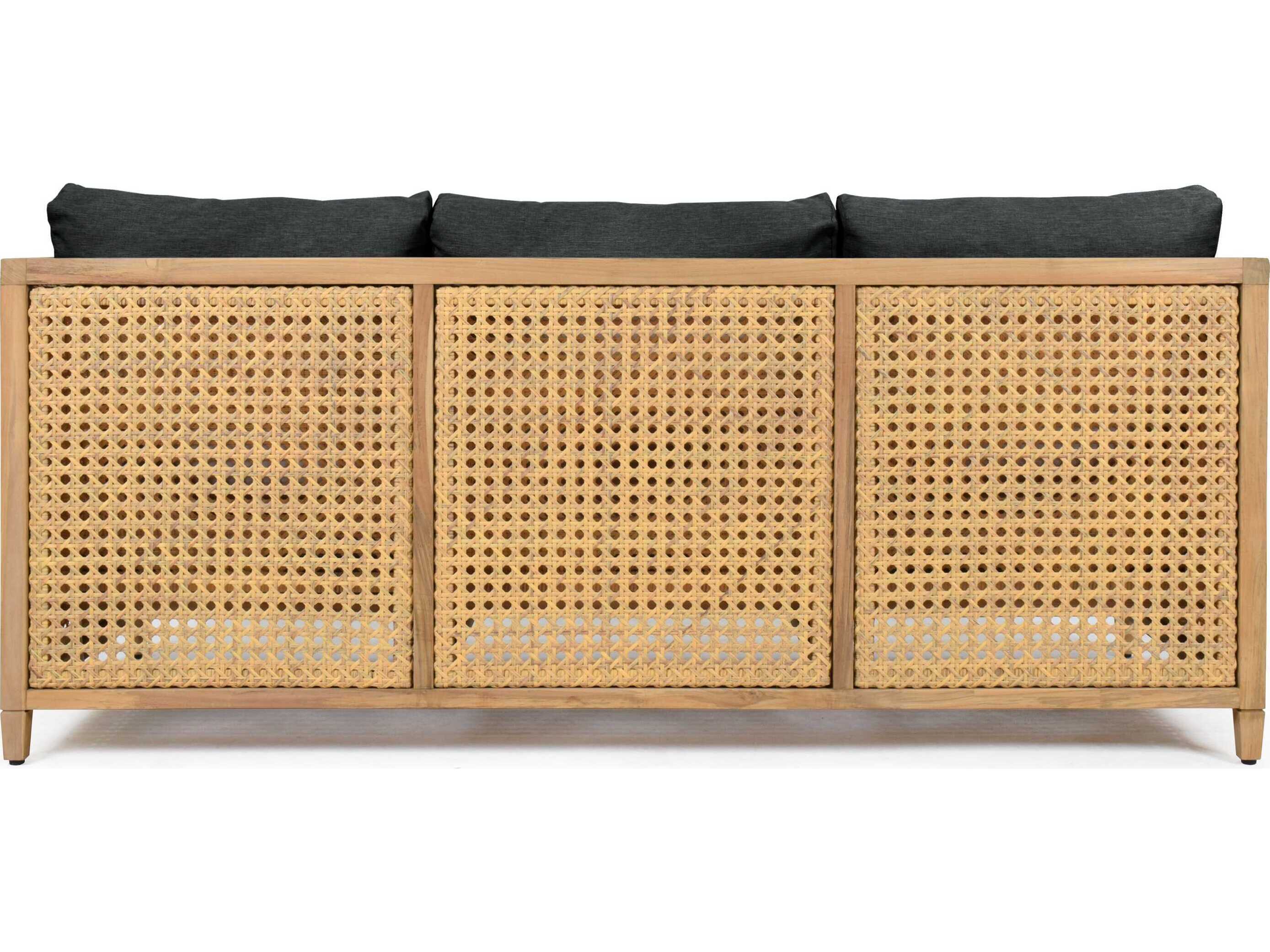 Woodbridge Outdoor Jupiter Natural Teak Cushion Sofa