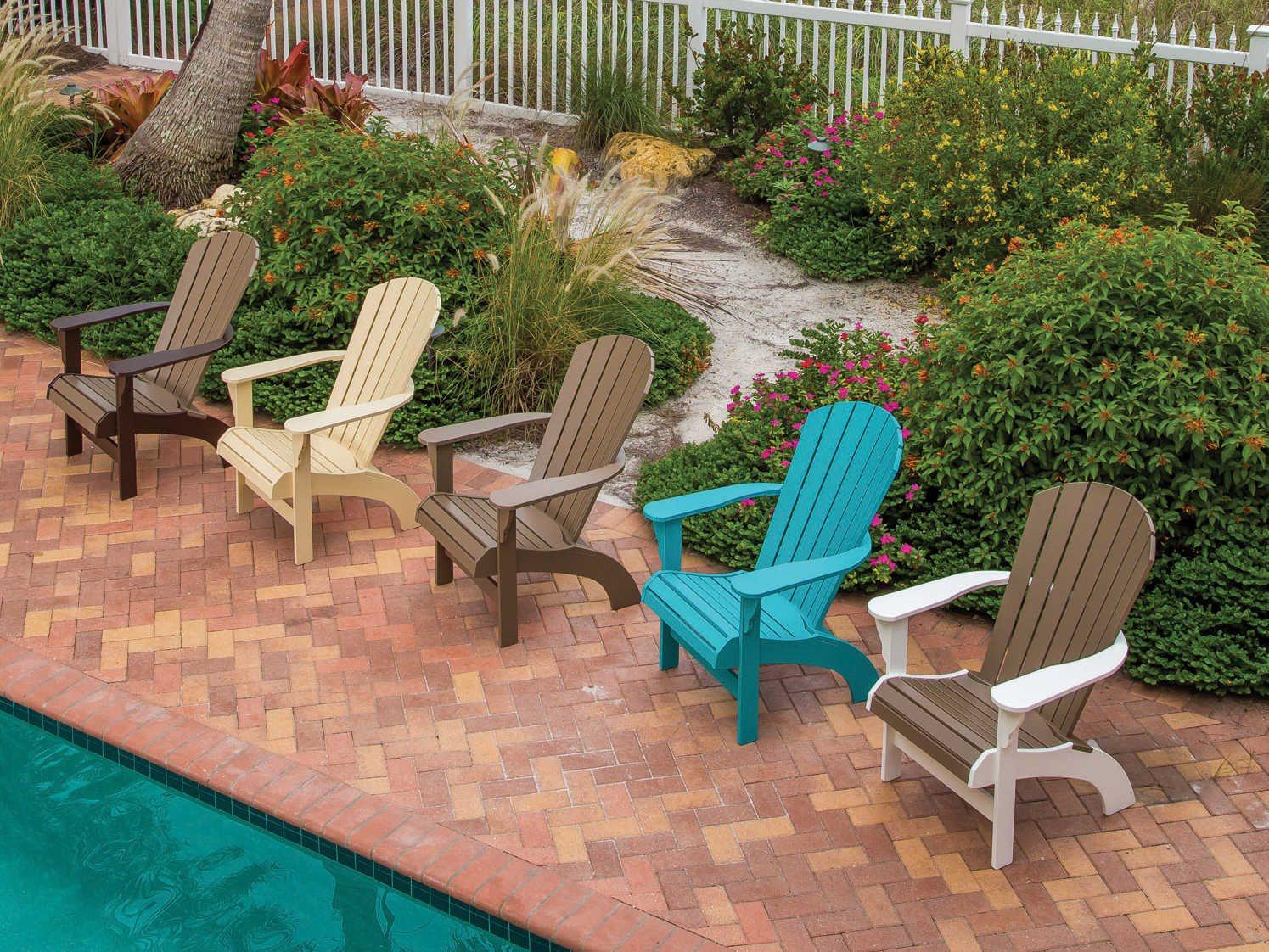 Windward Design Group Adirondack Marine Grade Polymer Outdoor Patio Lounge Set