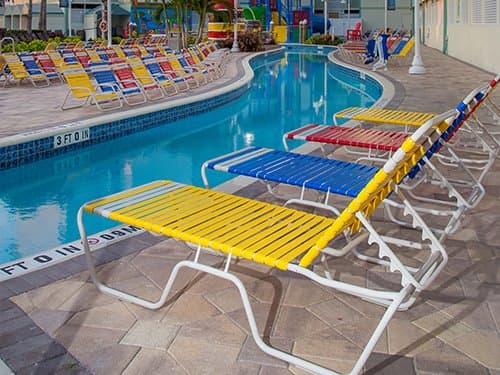 Windward Design Group Country Club Strap Aluminum Outdoor Lounge Set