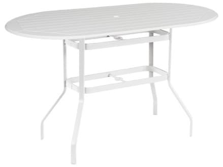 Windward Design Group Newport MGP Oval Balcony Table with Umbrella Hole