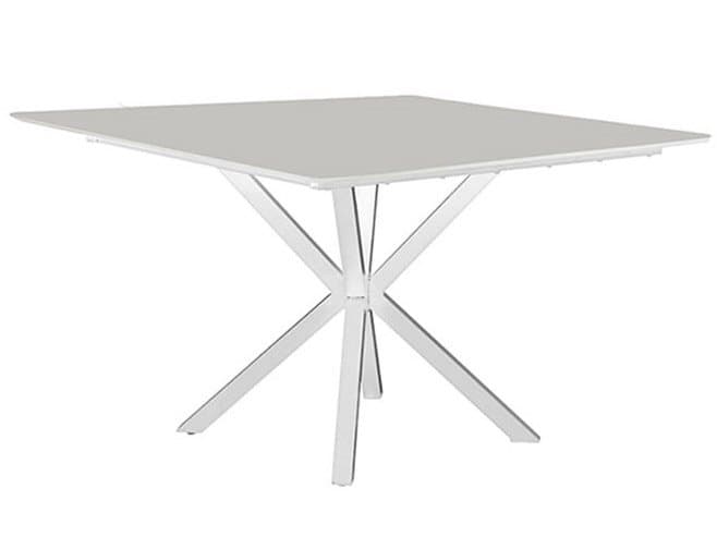 Windward Design Group Newport MGP Square Outdoor Dining Table with Umbrella Hole