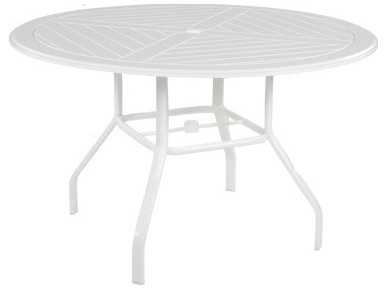 Windward Design Group Newport MGP Round Outdoor Dining Table with Umbrella Hole
