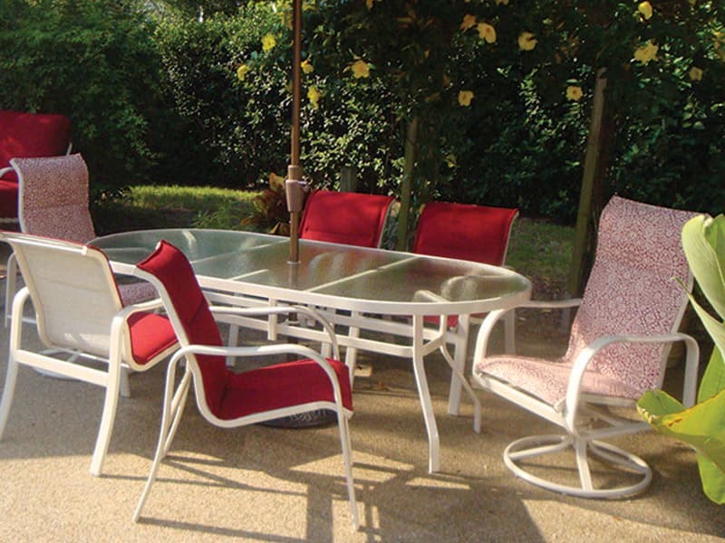 Windward Design Group Sonata Sling Aluminum Outdoor Dining Set