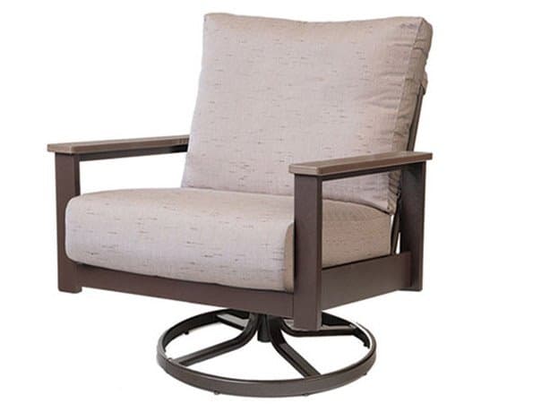 Windward Design Group Kingston Cushion MGP High Back Swivel Rocker Patio Lounge Chair