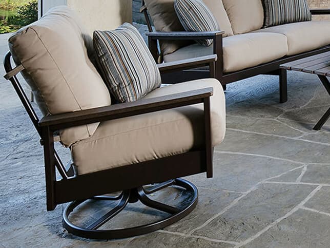 Windward Design Group Kingston Cushion MGP Swivel Rocker Outdoor Lounge Chair