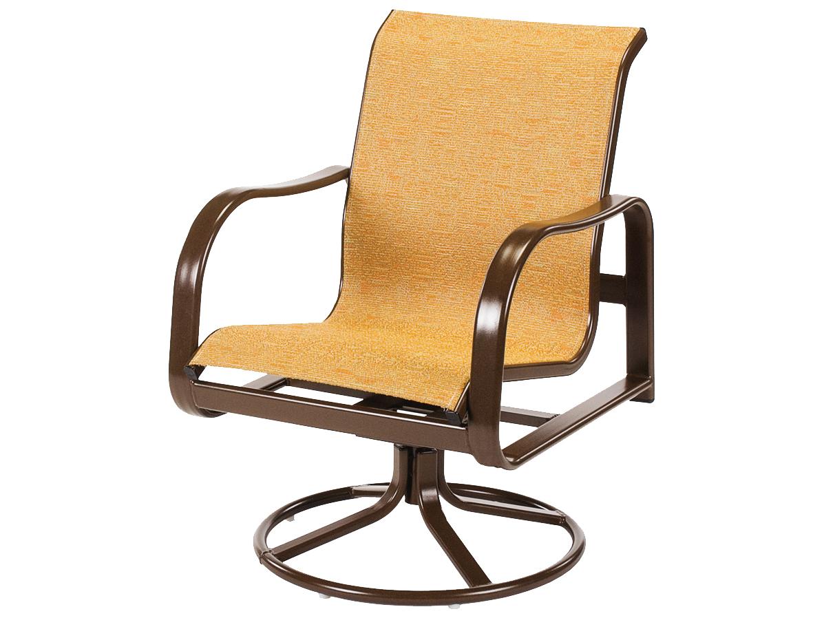 Windward Design Group Sonata Sling Aluminum Dining Swivel Rocker