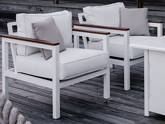 Windward Design Group Juno II Deep Seating Aluminum Outdoor Patio Lounge Chair