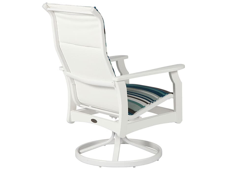 Windward Design Group Covina Sling MGP Arm High Back Swivel Rocker Outdoor Patio Dining Chair