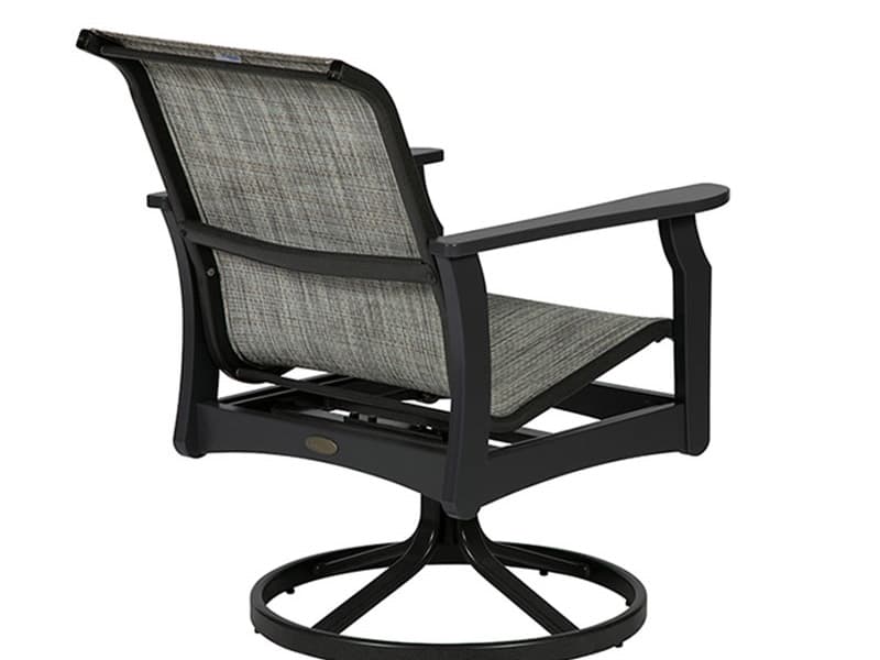 Windward Design Group Covina Sling MGP Arm Swivel Rocker Patio Dining Chair