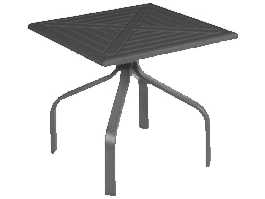 Windward Design Group Newport MGP Square Outdoor Patio Side Table