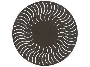 Windward Design Group Sunburst Punched Aluminum Round Outdoor Side Table