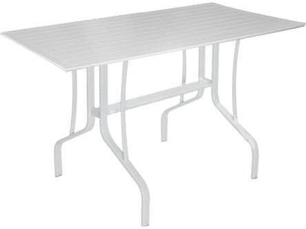 Windward Design Group Newport MGP Tables Aluminum Rectangular Umbrella Hole Outdoor Counter Table