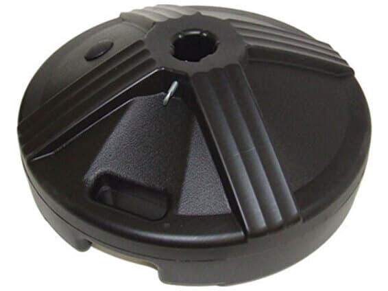 Windward Design Group 50lbs Black Resin Umbrella Umbrella Base, Concrete Filled-Under Tables Only